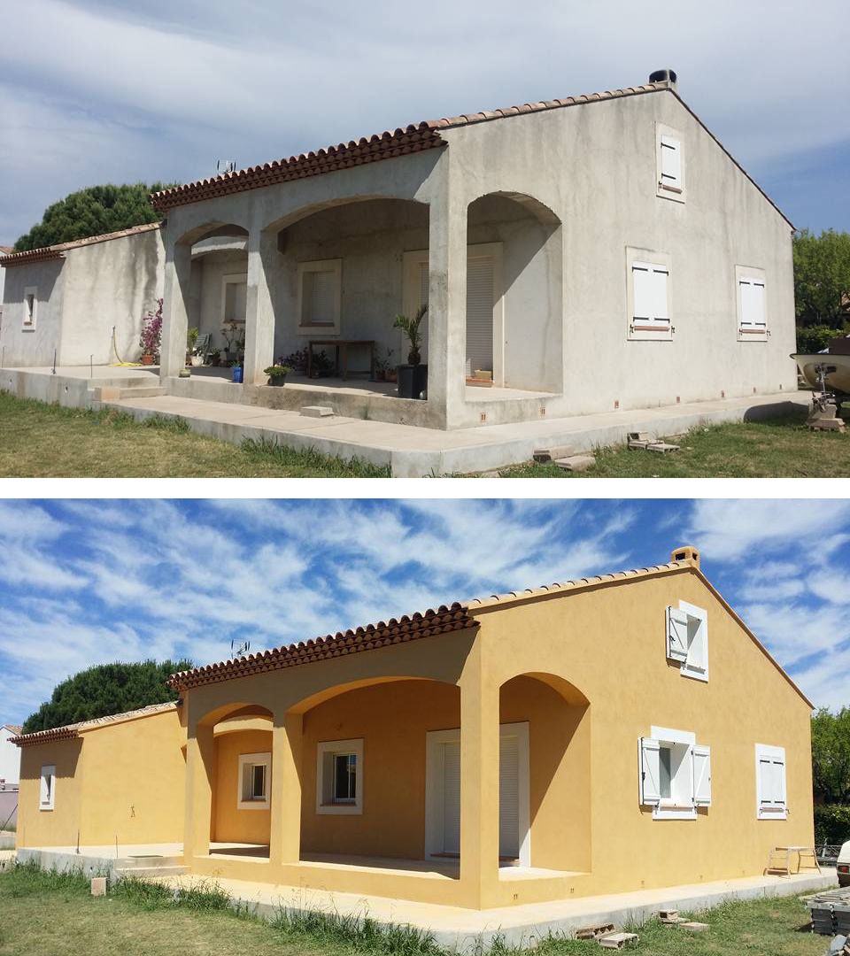 Artisan Cresson demoussage nettoyage toiture façade peintre façadier — Photos 1